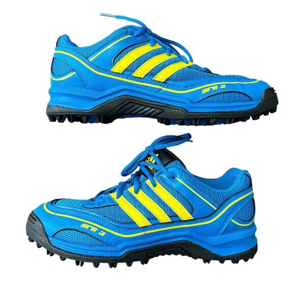 Adidas SRS.3 Blue Yellow Unisex Field Hockey Shoe M6.5 W8 NWT - Picture 4 of 9